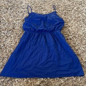 Express Blue Spaghetti Strap Dress size XS
